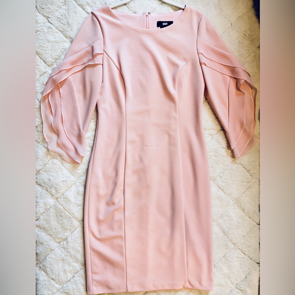 DKNY Blush Long Sleeve Dress